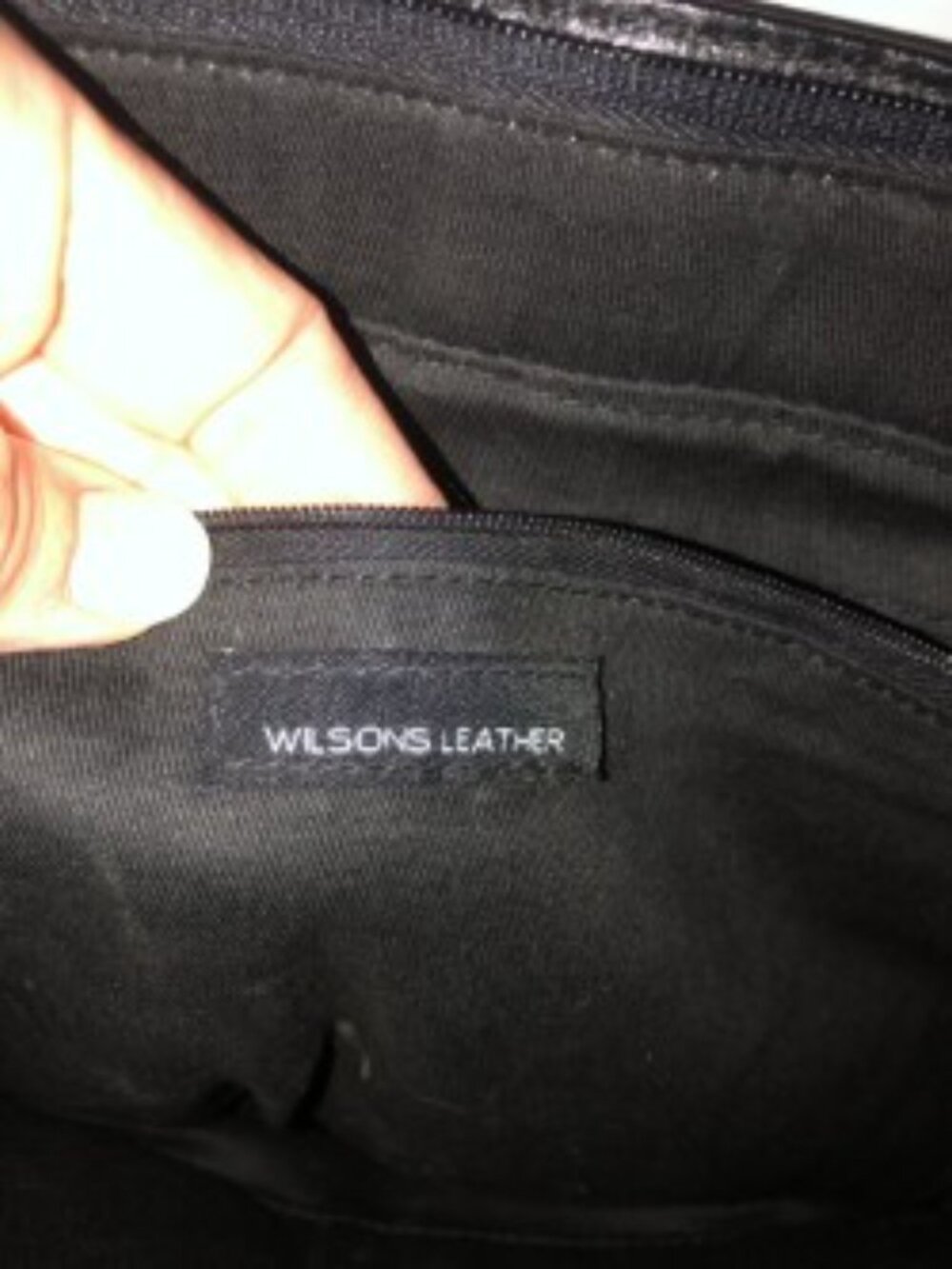 Wilsons black leather tote - Picture 2 of 2